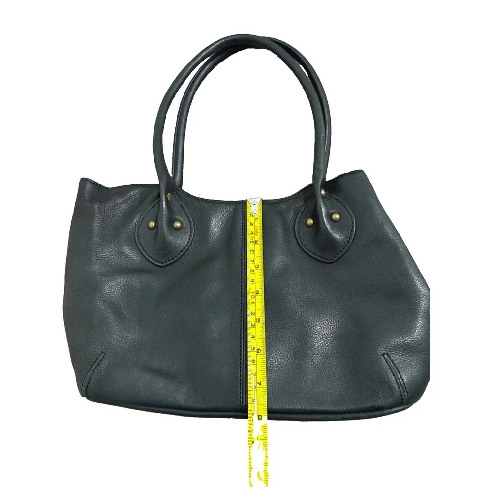 CLARKS Satchel Leather Bag Purse Black
